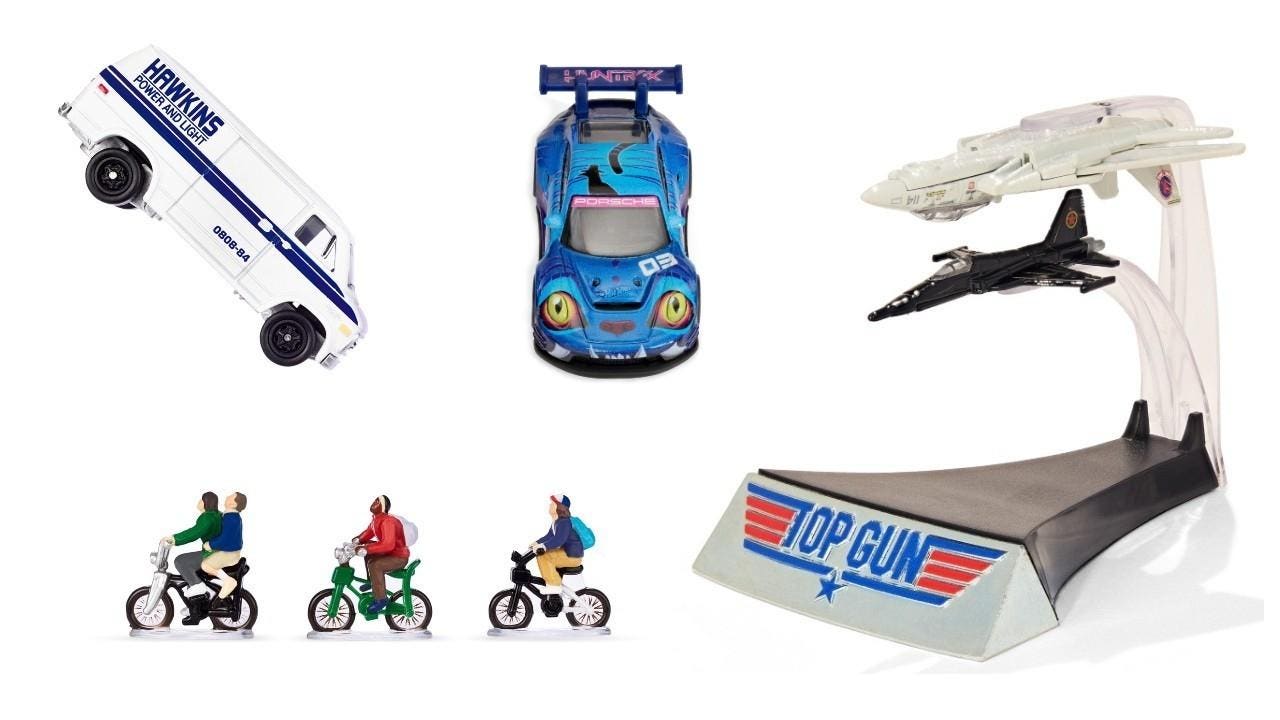 Exkluzivita Hot Wheels SDCC inspirovaná 'KPop Demon Hunters', 'Stranger Things' a 'Top Gun'