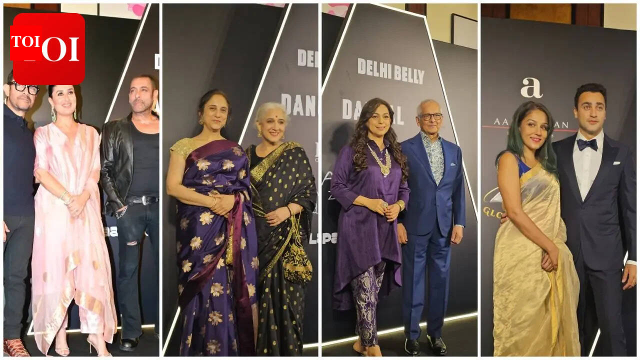 Nový robustní vzhled Salmana Khana krade pozornost na Lagaan bash; Kareena Kapoor, Juhi Chawla a Imran Khan-Lekha se připojili k oslavám | Novinky z hindského filmu