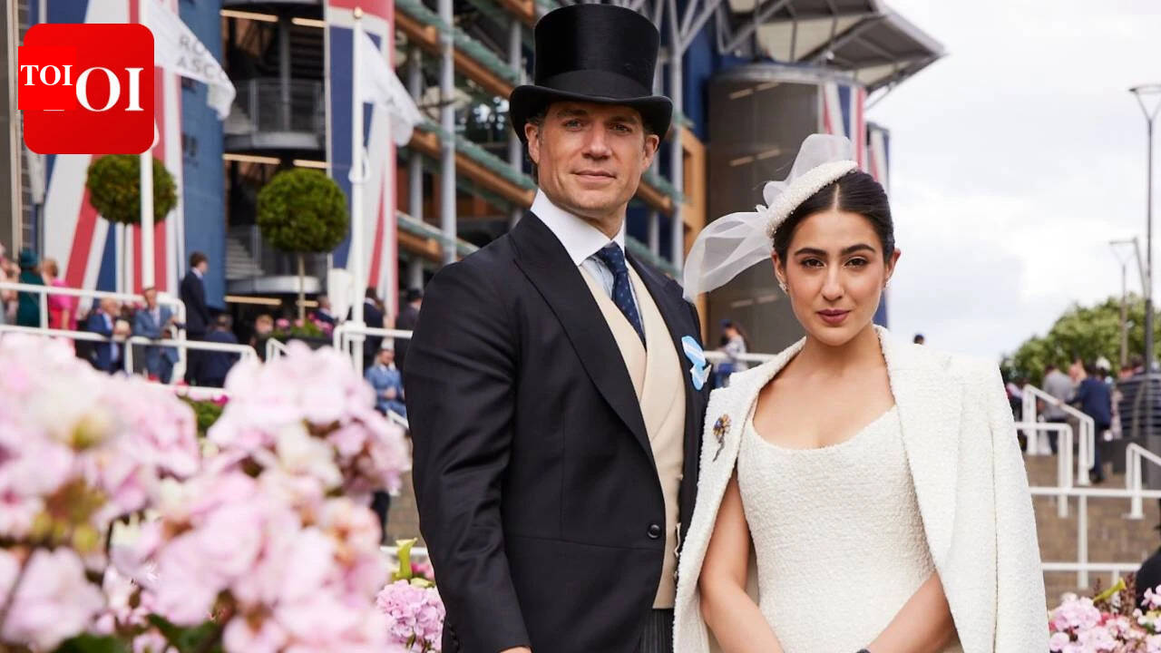 Obrázek Sara Ali Khan s Henrym Cavillem v Royal Ascot upoutá pozornost, zatímco Saif Ali Khan ctí Tiger Pataudi v Anglii |