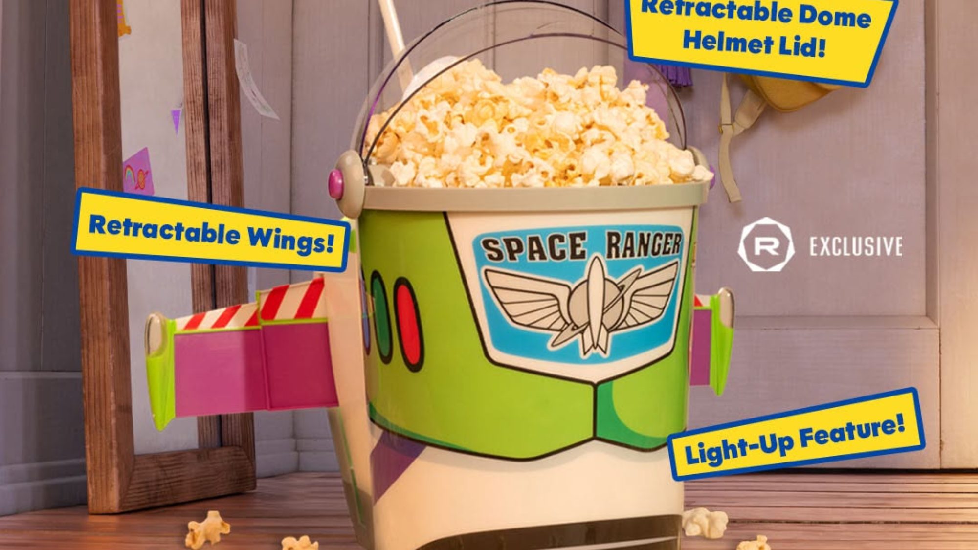 Toy Story 5 Theatre Round-Up: Popcorn kbelíky, ICEE a další!